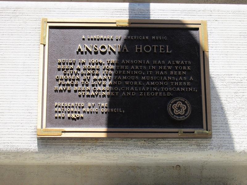 The Ansonia plaque - NYC - History's Homes