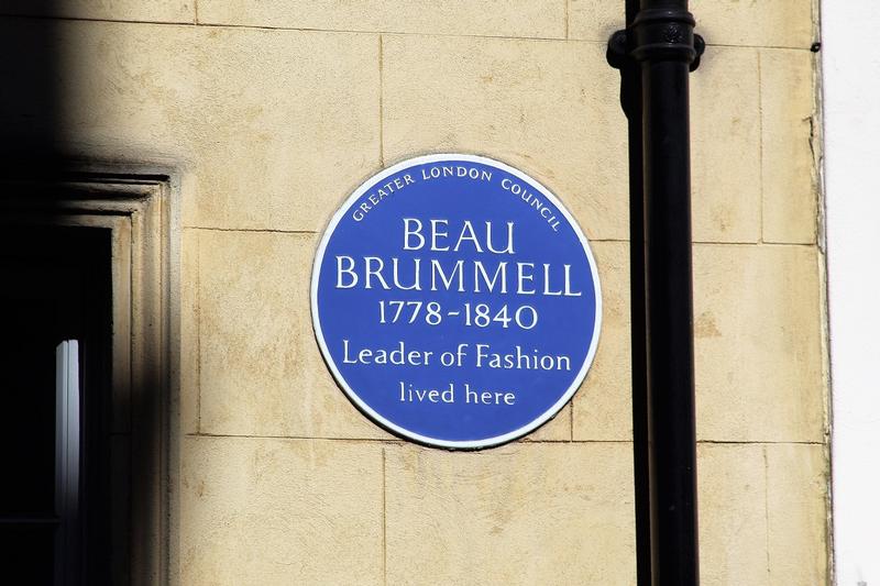 Beau Brummell Home plaque - London - History's Homes