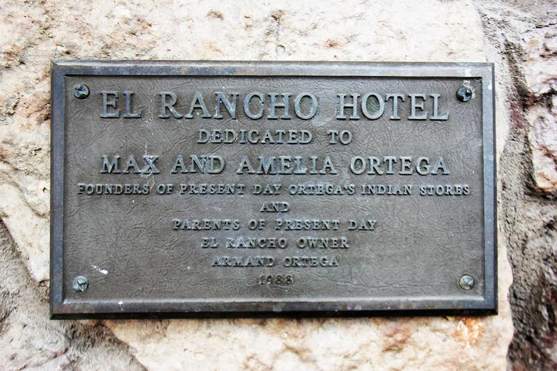El Rancho Hotel plaque - Gallup - History's Homes