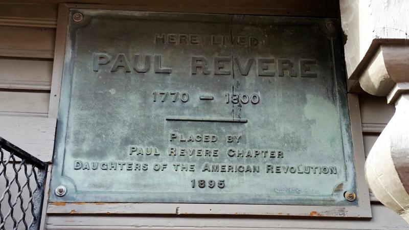 Paul Revere House plaque - Boston - History's Homes