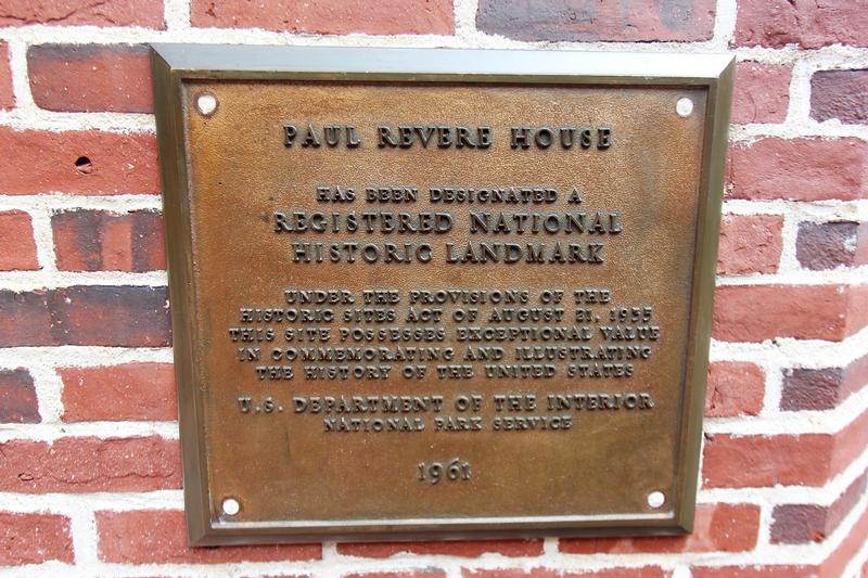 Paul Revere House marker - Boston - History's Homes