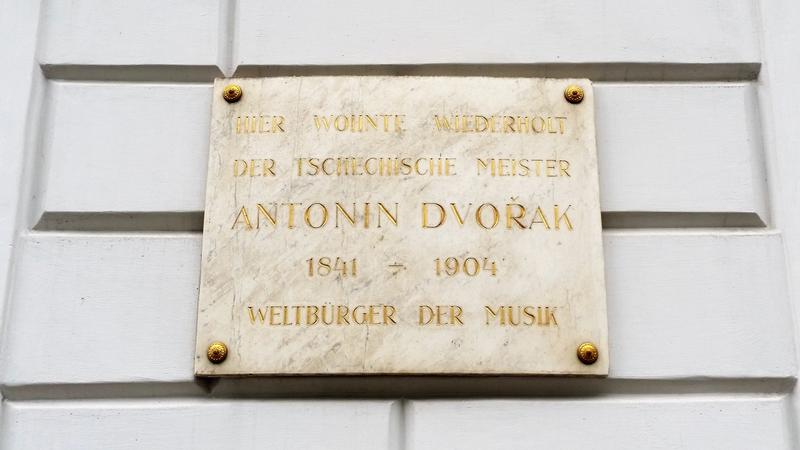Antonin Dvorák Home plaque - Vienna - History's Homes