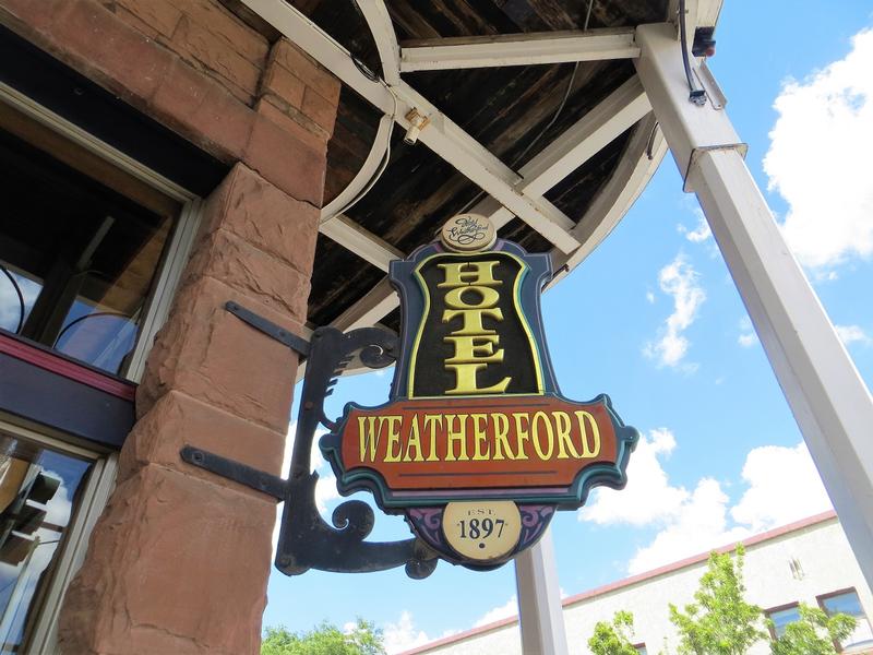 Weatherford Hotel sign - Flagstaff - History's Homes