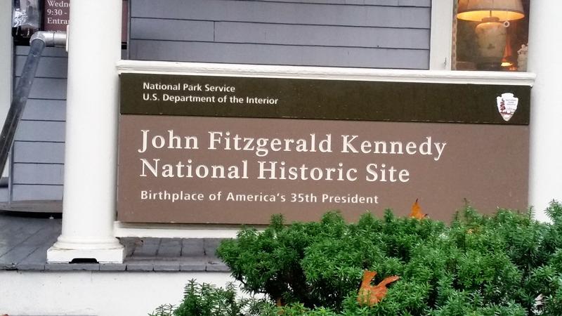 John F. Kennedy National Park sign - Brrokline - History's Homes