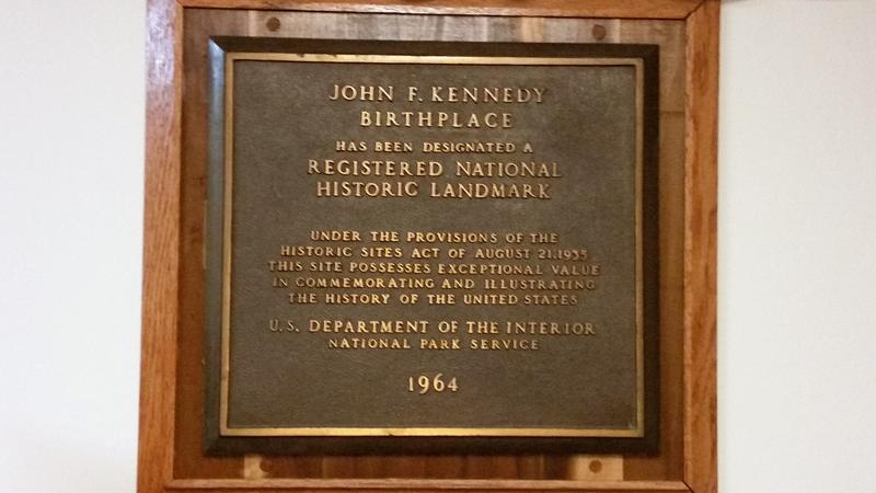 John F. Kennedy Historic Marker - Brookline - History's Homes