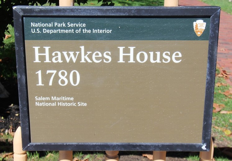 Hawkes House sign - Salem - History's Homes