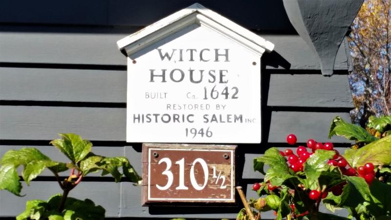 Witch House sign - Salem - History's Homes