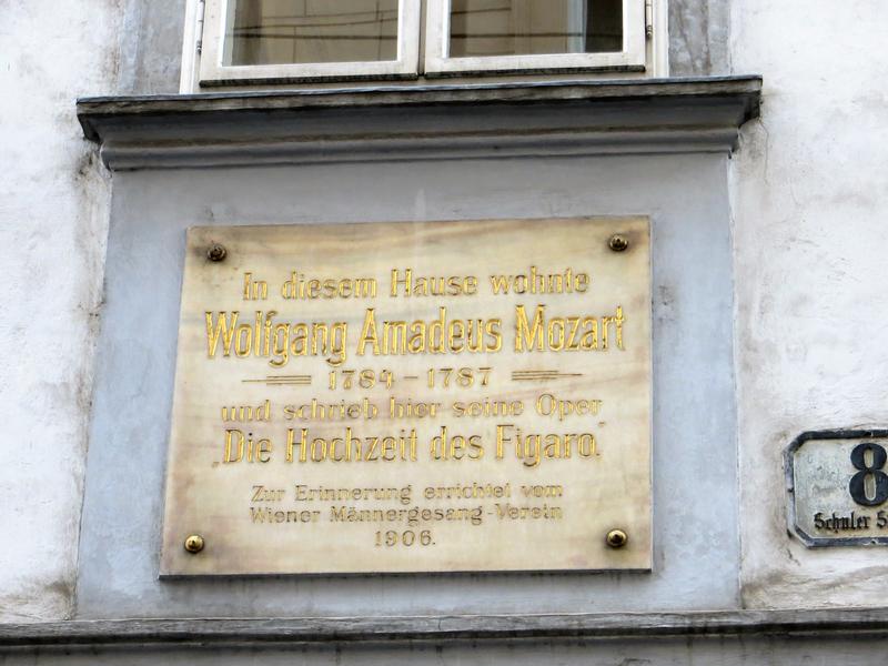 Mozarthaus plaque - Vienna - History's Homes