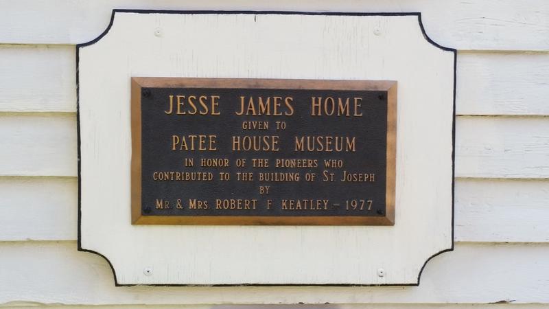 Jesse James Home plaque - St. Joseph - History's Homes