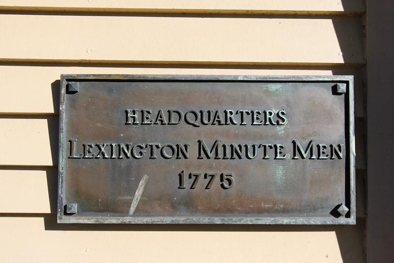 Buckman Tavern plaque - Lexington - History's Homes