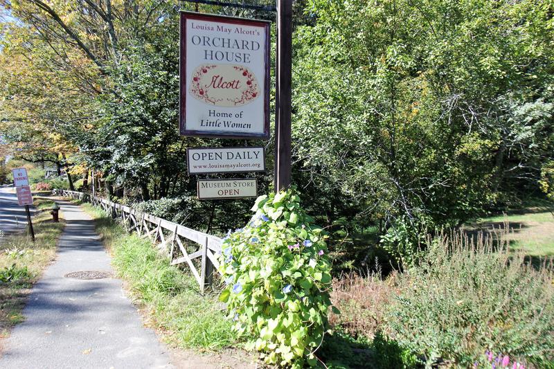 Louisa May Alcott's Orchard House sign - Concord - History's Homes