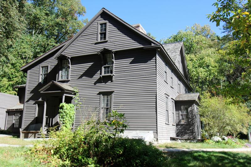 Louisa May Alcott Home visitor's entrance - MA - History's Homes