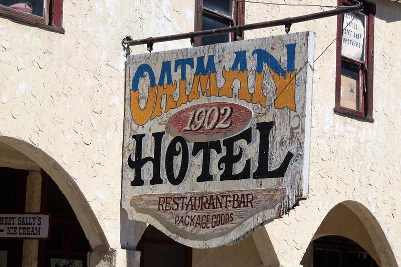 Oatman Hotel sign - Oatman - History's Homes