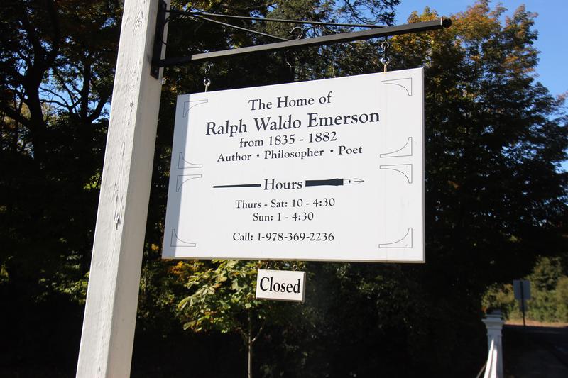 Ralph Waldo Emerson House sign - Concord - History's Homes