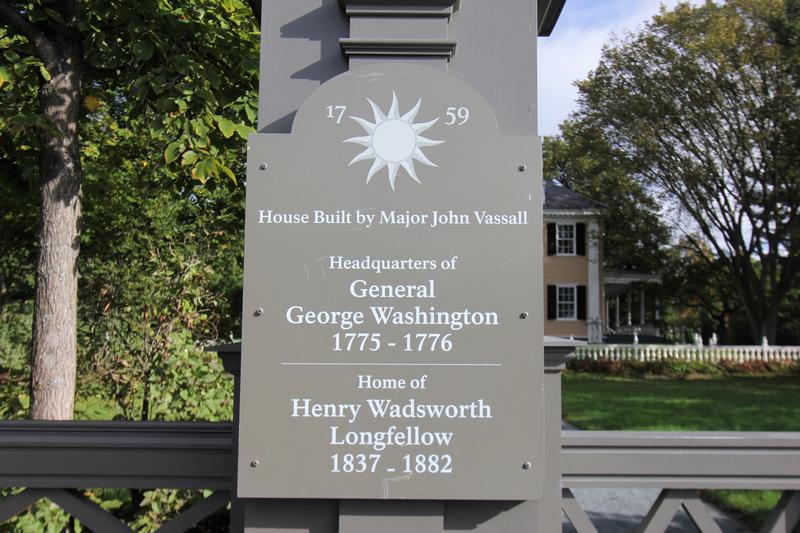 Longfellow House entrance sign - MA - History's Homes