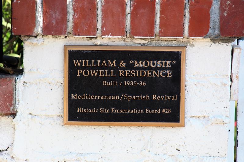 William Powell Home plaque - Palm Springs - History's Homes