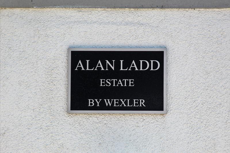 Alan Ladd Estate plaque - Palm Springs - History's Homes