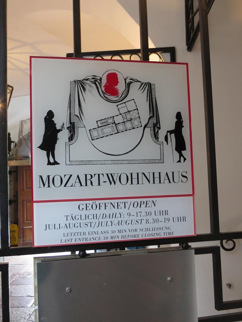 Mozart Wohnhaus sign - Salzburg - History's Homes