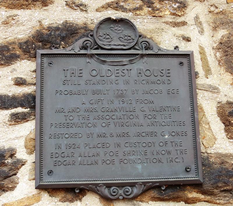 Old Stone House plaque - Richmond - History's Homes