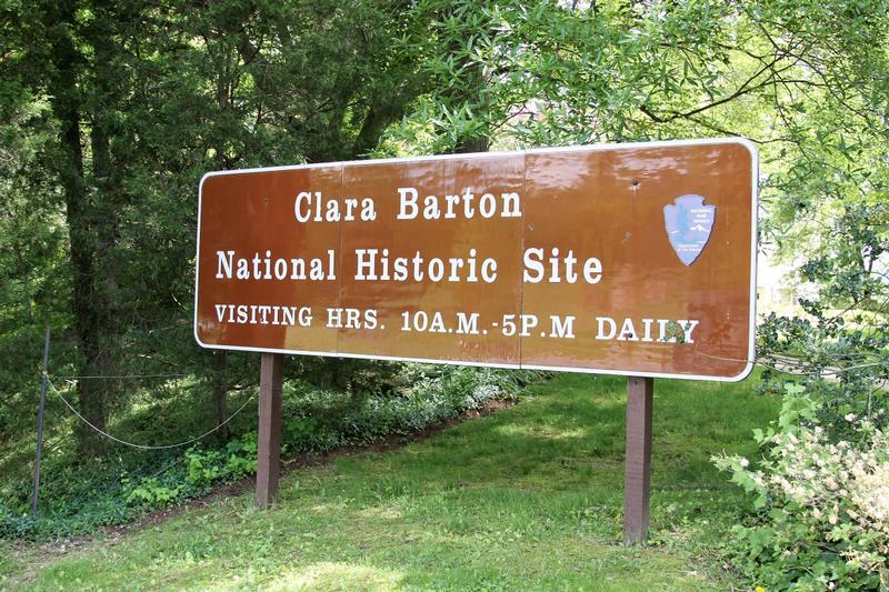 Clara Barton National Historic Site sign - Glen Echo - History's Homes