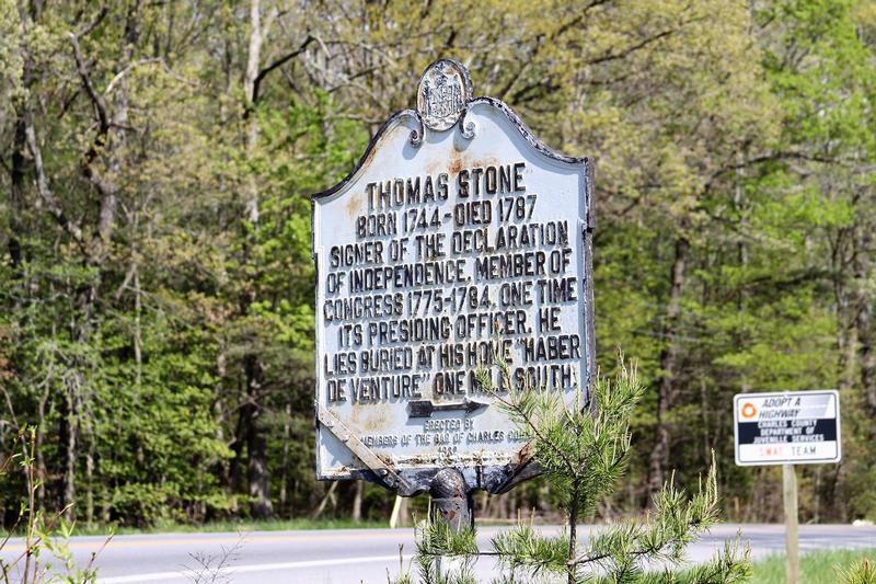 Thomas Stone House marker - Port Tobacco - History's Homes