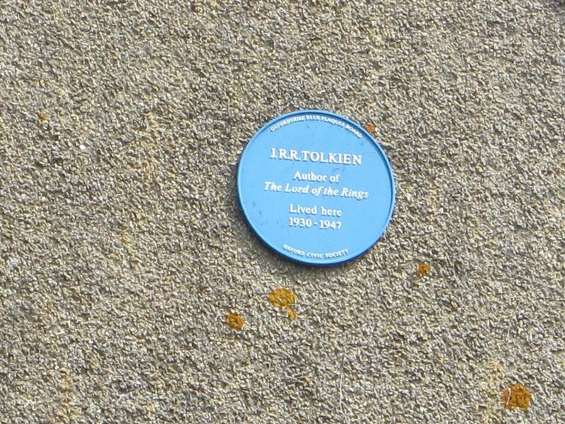 J.R.R. Tolkien Home plaque - Oxford - History's Homes