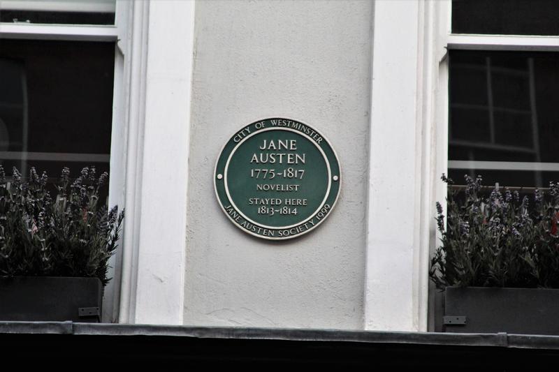 Jane Austen Home plaque - London - History's Homes