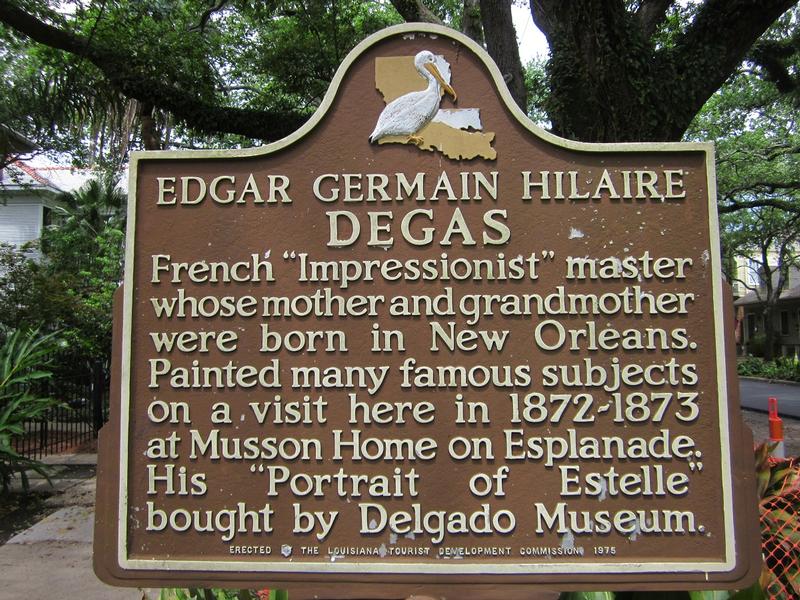 Edgar Degas Home marker - History's Homes