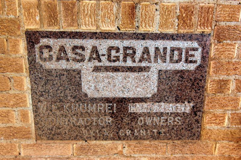 Casa Grande Hotel sign - Elk City - History's Homes