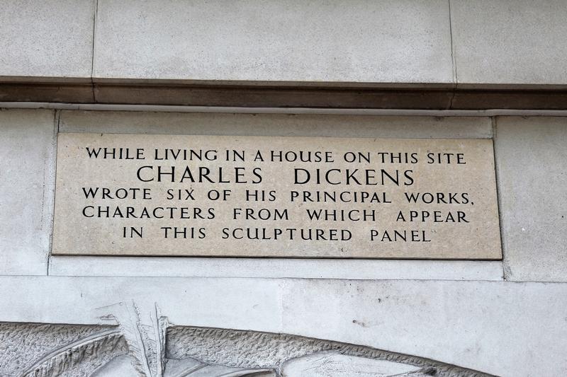 Charles Dickens Home Site marker - London - History's Homes