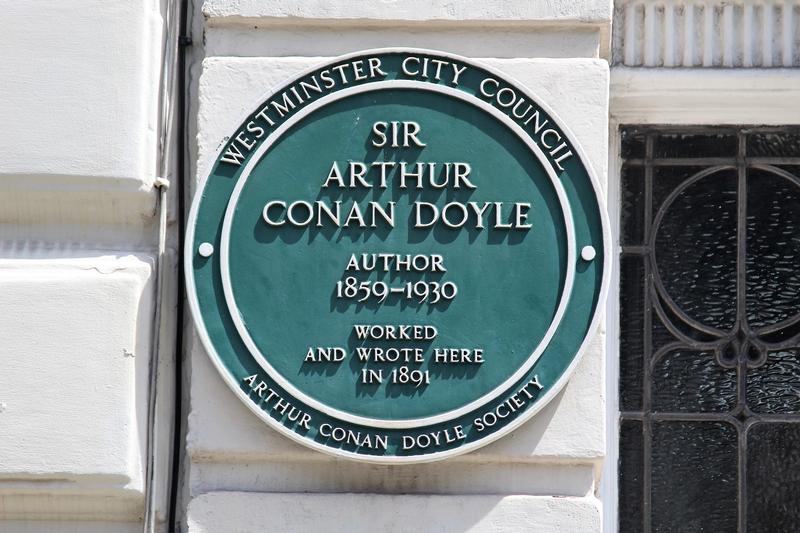 Arthur Conan Doyle Home plaque - London - History's Homes