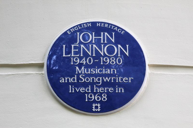 Montague Square John Lennon plaque - London - History's Homes