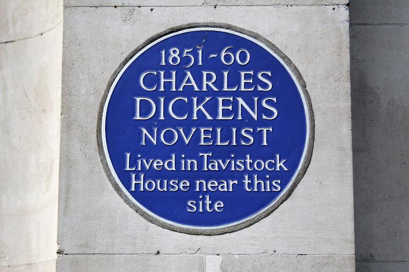 Charles Dickens Home Site plaque - London - History's Homes