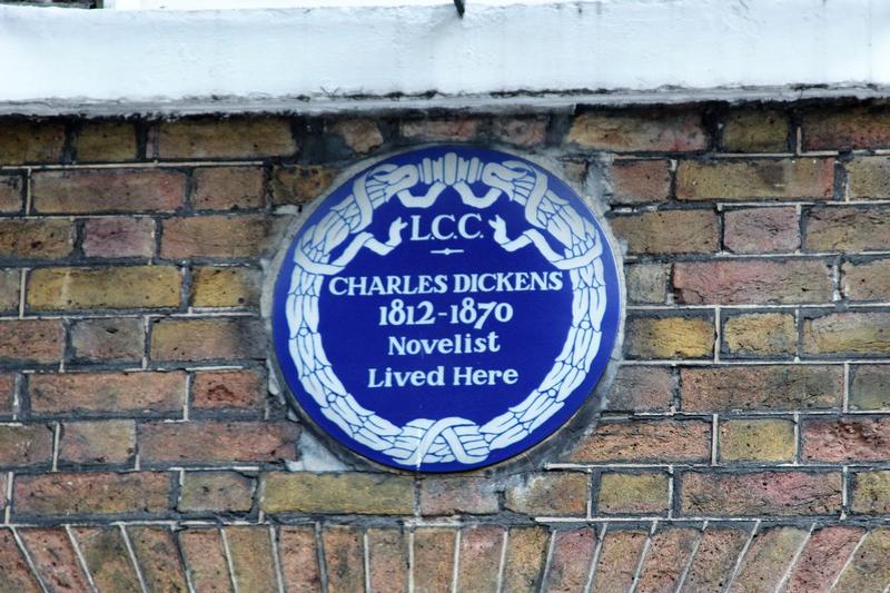 Charles Dickens Home plaque - London - History's Homes