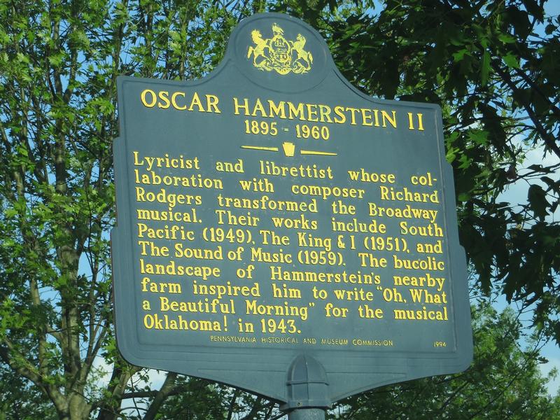 OscarHammerstein marker - Doylestown, PA - History's Homes