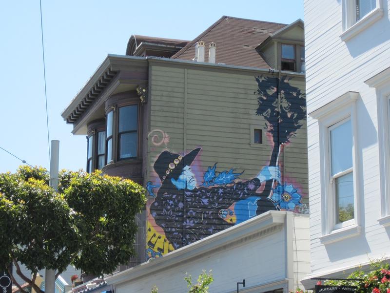 Jimi Hendrix Home mural - San Francisco - History's Homes