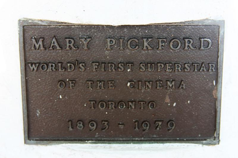 Mary Pickford Birthplace plaque - Toronto - History's Homes
