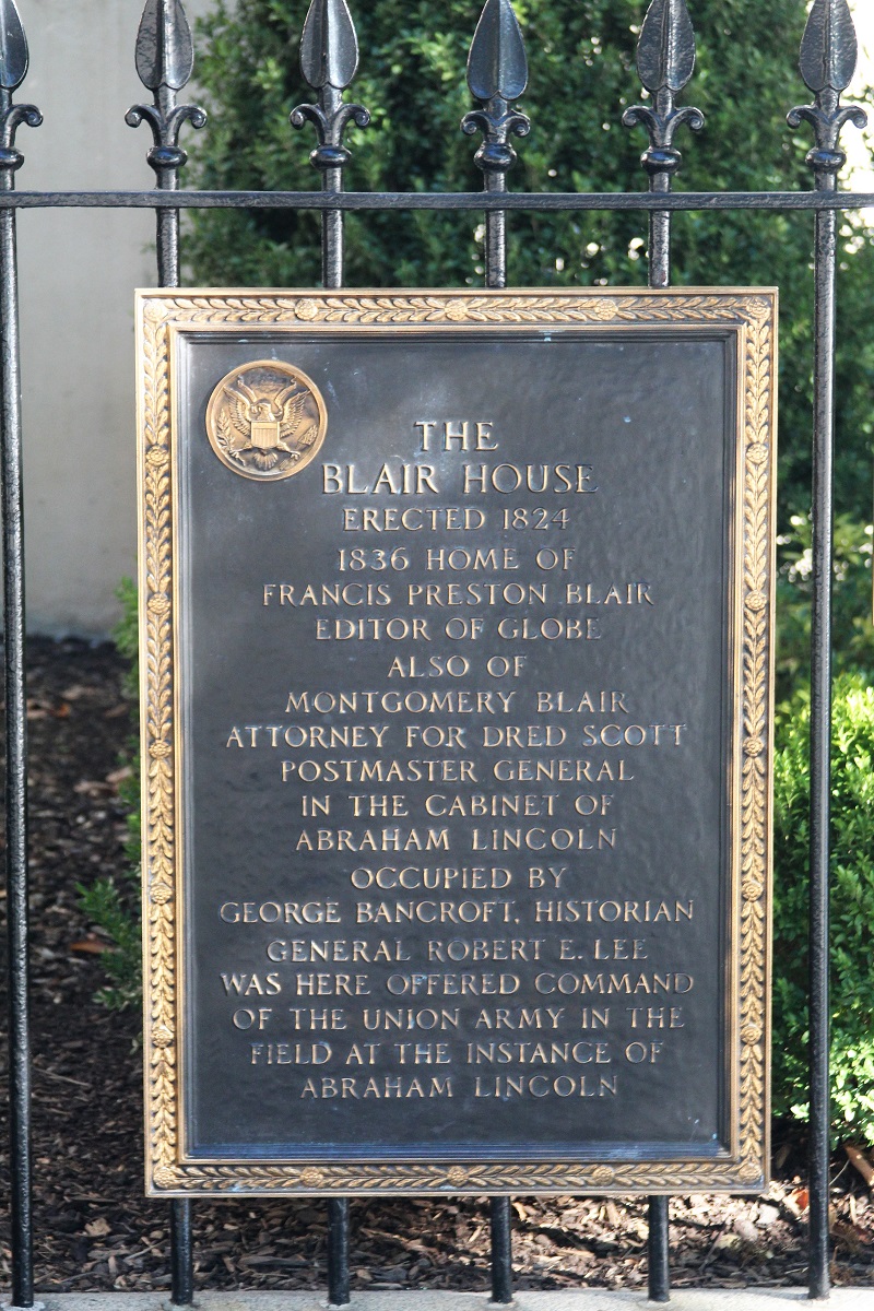 Blair House plaque #2 - Washington, D.C. - History's Homes