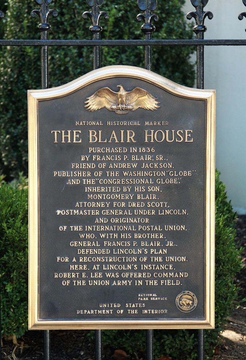 Blair House plaque #3 - Washington, D.C. - History's Homes