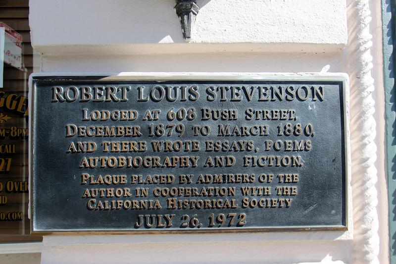 Robert Louis Stevenson plaque - San Francisco - History's Homes