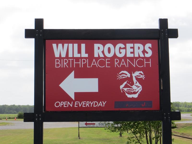 Will Rogers Birthplace Ranch sign - OK - History's Homes