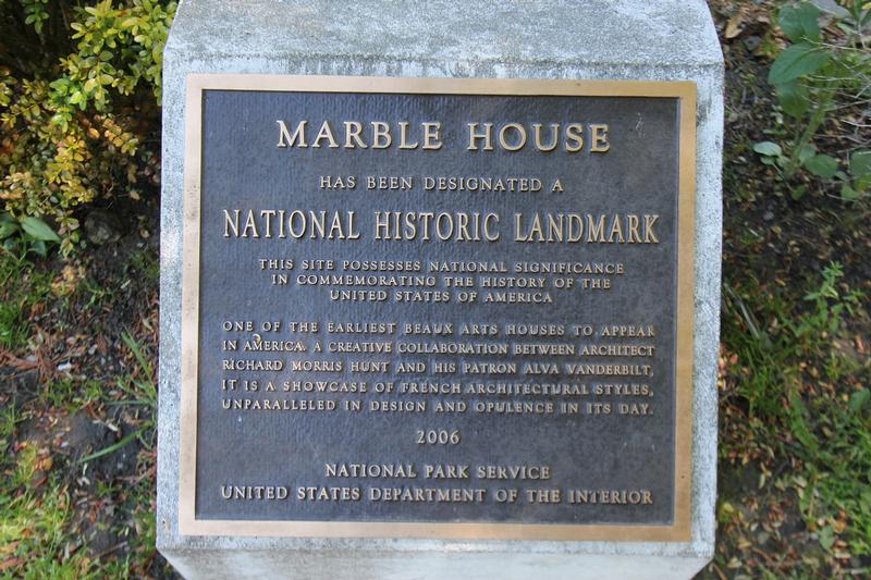 Marble House plaque - Newport - History's Homes