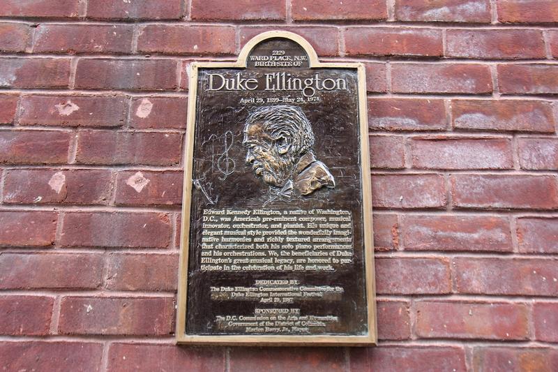 Duke Ellington Birthplace Site plaque - Washington, D.C. - History's Homes