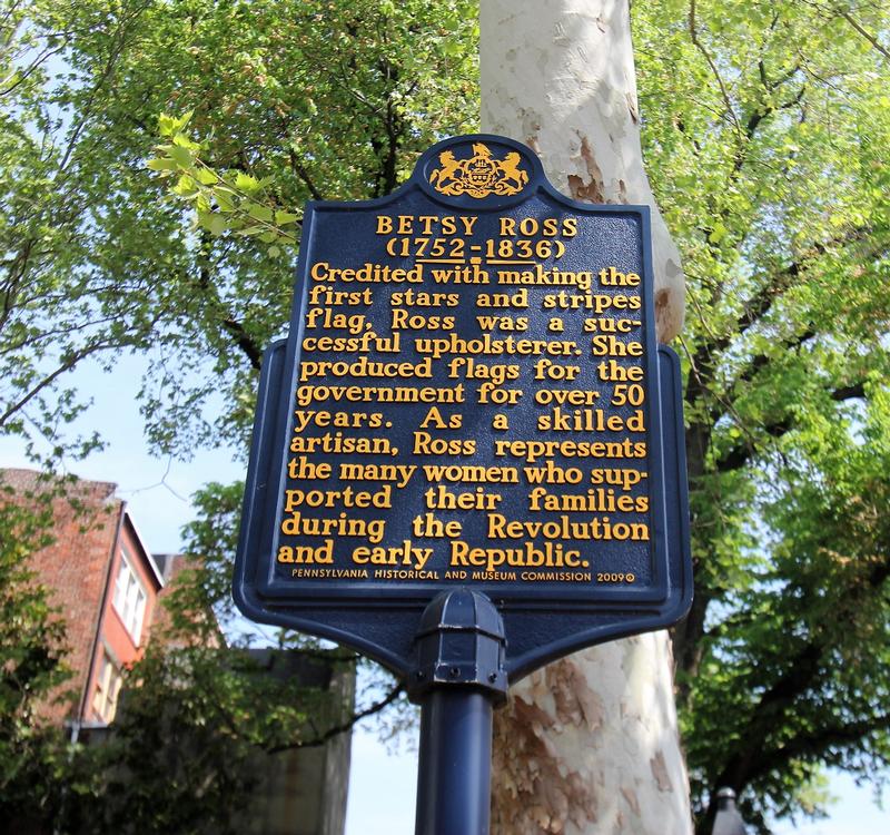 Betsy Ross House marker - Philadelphia - History's Homes